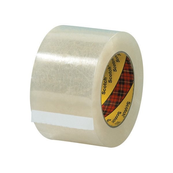 3M 3'' x 110 yds. Clear 3M 313 Carton Sealing Tape, 6PK T9073136PK - main